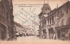 Vintage Postcard Belfort Faubourg de France La Grande Taverne street photo rue picture