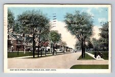 Kent OH-Ohio, East Main Street From Lincoln Avenue Antique Vintage Postcard picture