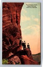 Mount Morrison, CO-Colorado, The Forbidden Climb, Lady, Gents, Vintage Postcard picture