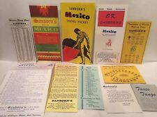 1962 SANBORN'S MEXICO TRAVEL PACKET Full Mexico Map Conversion Cards Brochure picture
