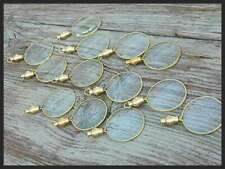Brass Magnifying Glass Key chain Nautical Pendent Magnifier Key Ring lot of 50  picture