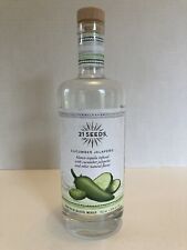 EMPTY 21 Seeds Cucumber Jalapeño Tequila Bottle Label With Cork - 750 mL picture
