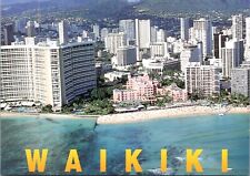 Honolulu Waikiki Hawaii HI Royal Hawaiian Hotel Sheraton Hotel Beach  Postcard picture