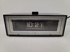 Vintage GE General Electric Roll Dial Flip Alarm Clock Lighted 8142-4 - WORKING  picture