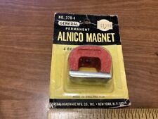 Vintage SEALED 1960's General Permanent 4oz ALNICO MAGNET #370-4 pre UPC code  picture