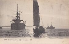 CPA 83 NAVY MILITARY MANOEUVRES Wing Offshore. 1922 Night Effect picture