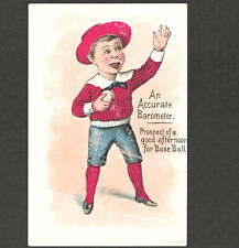 19th Century Baseball H804-38 Prospect Victorian 1800's Advertising Trade Card picture