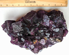 Incredible Purple Fluorite Cave in Rock District Hardin County Illinois 3352gram picture