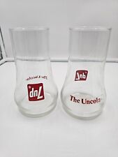 Vintage 7UP The Uncola Drinking Glass Cup Upside Down Lot of 2 picture