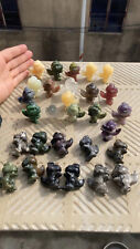 29pcs 4cm Natural many type stone carved baby dinosaur picture