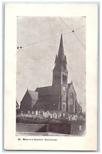c1910 St. Martin's Church Castleton Rochdale England Antique Postcard picture