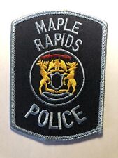 Maple Rapids Michigan Police Patch ~ RARE picture