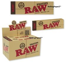 New FULL BOX of RAW Rolling Papers PROTIPS for Phatty, Custom & Creative Rolls picture