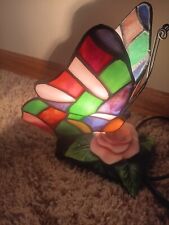 Tiffany Style Table Lamp Stained Glass Butterfly picture