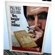 1972 Pall Mall Gold 100s Cigarettes Longer Milder Print Ad vintage 70s picture