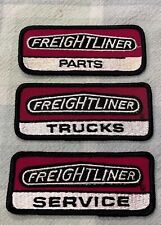 3 Freightliner Service Patch Vintage Embroidered Cloth Patch- Truckers 4”x1.5” picture