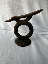 ANTIQUE EMBOSSED WHITTEMORE'S POLISHES ADVERTISING  CAST IRON SHOESHINE Stand picture