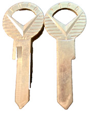 2 VINTAGE  FORD 1955 TO 58 TRUNK & GLOVE BOX  KEY BLANK ILCO #1127E KEIL #58W picture