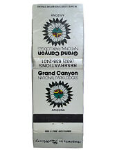 Grand Canyon National Park Arizona Camping Advertising Matchbook Cover Matchbox picture