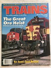 TRAINS magazine MARCH 1995 - Santa Fe Intermodal NM, Killing boxcars, Colton CA picture