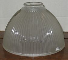 Vtg Frosted/Clear Reeded Glass Light Table Lamp Chandelier Pendant Sconce Shade picture