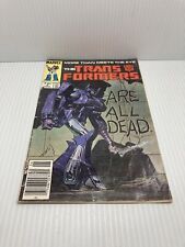 The Transformers #5 Marvel Comics 1985 Newsstand ARE ALL DEAD 1st App Shockwave picture