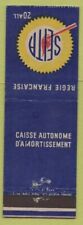 Matchbook Cover - Seita French Caisse Autonome D'Amortissement picture