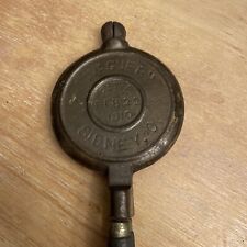 Vintage Wagner Salesman’s Waffle Iron Sample Feb 22, 1910 Sidney  3 1/4”x7 1/2” picture