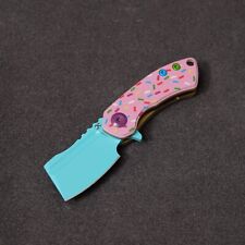 Kansept Knives Dessert Warrior Mini Korvid - 154CM / Pink & Blue Donut Theme picture