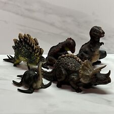 Lot Of 5 Vintage Denmark Composition Dinosaurs : 3 Have Considerable Damage picture
