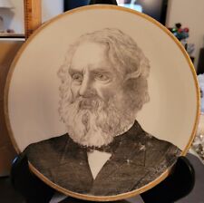 Vintage Commemorative Plate Henry Wadsworth Longfellow ROYAL RUDOLSTADT PRUSSIA picture