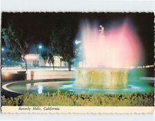 Postcard Beverly Hills Fountain Beverly Hills California USA picture