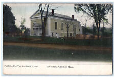 1912 Town Hall Northfield Massachusetts MA Antique The Northfield Press Postcard picture