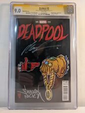RUN THE JEWELS DEADPOOL 45 VARIANT 1:50 Cgc 9.0 Signature Rob Liefield Fabian  picture