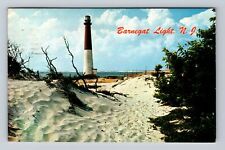Barnegat Light NJ-New Jersey, Lighthouse, Antique, Vintage c1963 Postcard picture