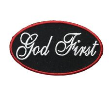 God First oval 3 inch Patch PW F3D8CC picture