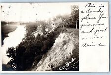 Nora Springs Iowa IA Postcard RPPC Photo View Of Clay Banks 1909 Posted Antique picture