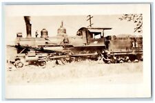 c1930's Wabash Chester & Western Locomotive Coal Train #11 RPPC Photo Postcard picture