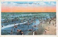Bathing at Daytona Beach Florida, Vintage PC picture