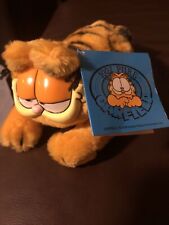 Vintage 1978-1981 Garfield Fun Farm Dakin Plush Laying Down Cat 8” picture