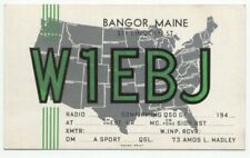 Bangor ME QSL Amateur Radio Card Maine picture