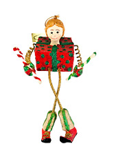 Mark Roberts ORNAMENT ~ ELF with CANDY CANES ~ NEW with tag picture