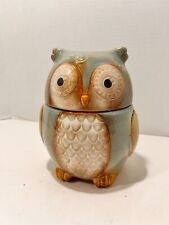 Gibson Home Stoneware Owl Cookie Jar Decorative Kitchen Canister 7.5
