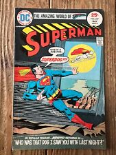 Superman 287 FN- 5.5 Fine- Krypto Superdog Cover Bronze Age 1975 DC Comics picture