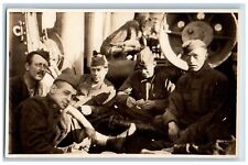WWI Postcard RPPC Photo US Military Playing Cards c1910's Unposted Antique picture