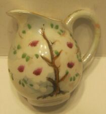 Antique Opalescent Hand Painted CREAMER Made in Japan EXCELLENT Condition picture
