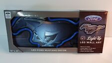 Ford Mustang - Blue LED Simulated Neon Wall Mounted Light Home Decor 18