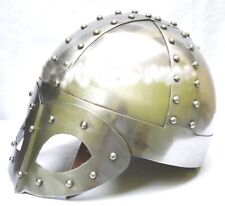 An Antique Mask Knight Medieval Viking Delux Helmet FREE Liner & Chain For Larp picture
