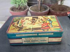 Vintage Old Manuel Alberola Navarro Spanish Saffron Empty Litho Tin Box picture