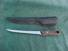 Vintage BOKER F8S Stainless Fillet Knife with matching Sheath picture